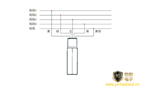 钧和电子分享防爆型浪涌保护器的接线图 钧和电子分享防爆型浪涌保护器的接线图